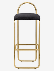 ANGUI bar chair - ANTHRACITE/GOLD