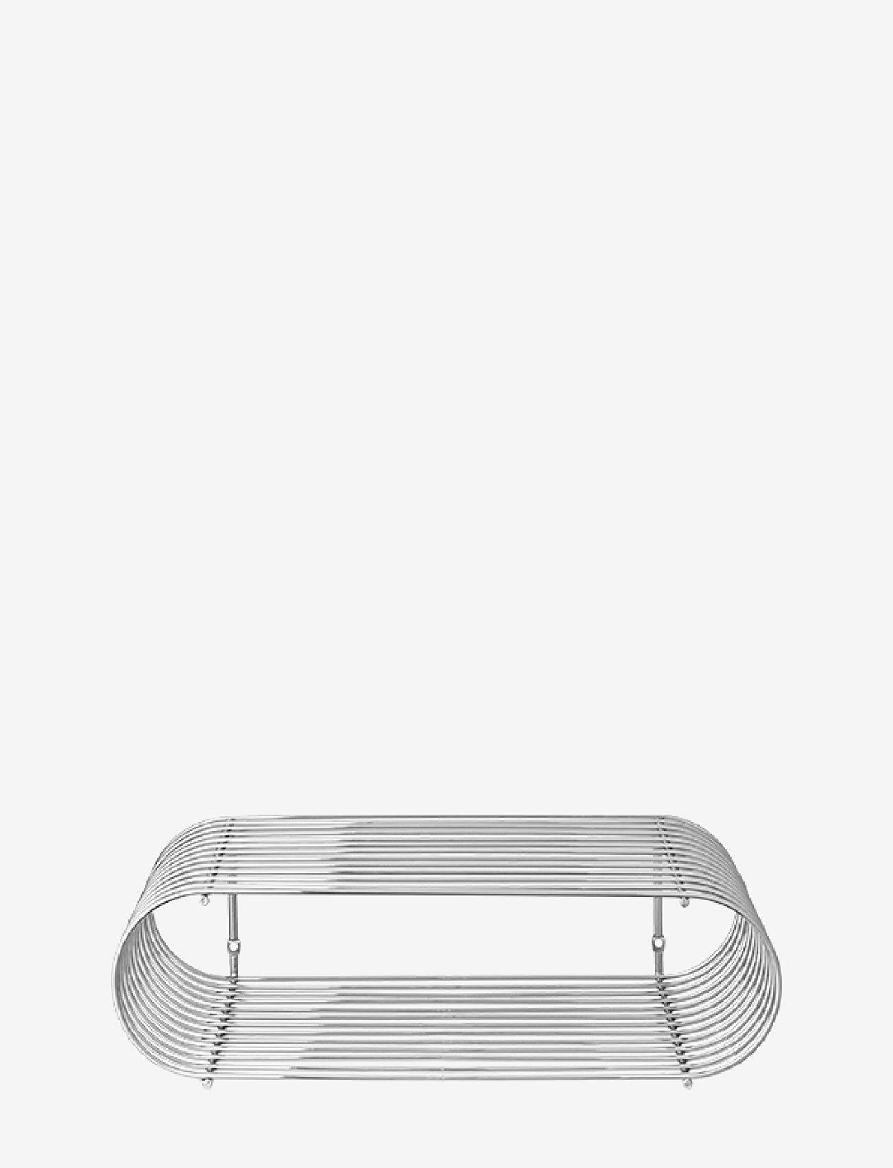 AYTM - CURVA shelf - badezimmerverwahrung - silver - 0