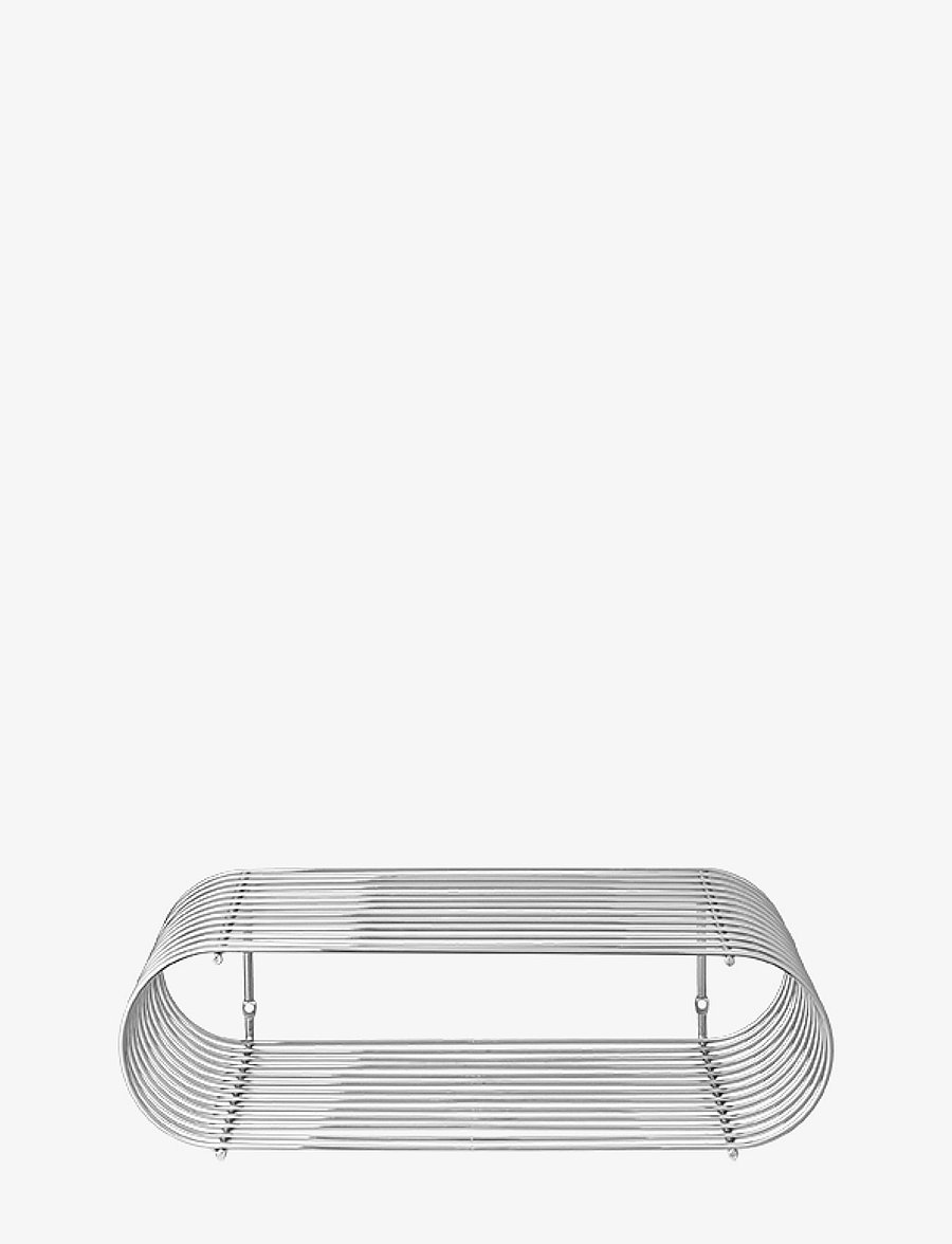 AYTM - CURVA shelf - badezimmerverwahrung - silver - 0