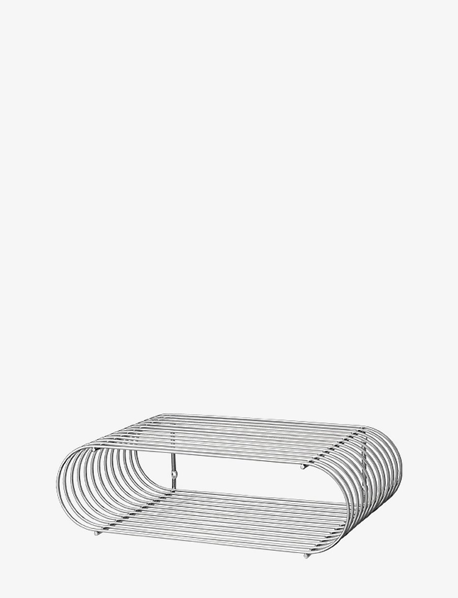 AYTM - CURVA shelf - badezimmerverwahrung - silver - 1