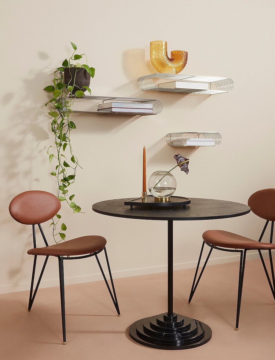AYTM - CURVA shelf - badezimmerverwahrung - silver - 0