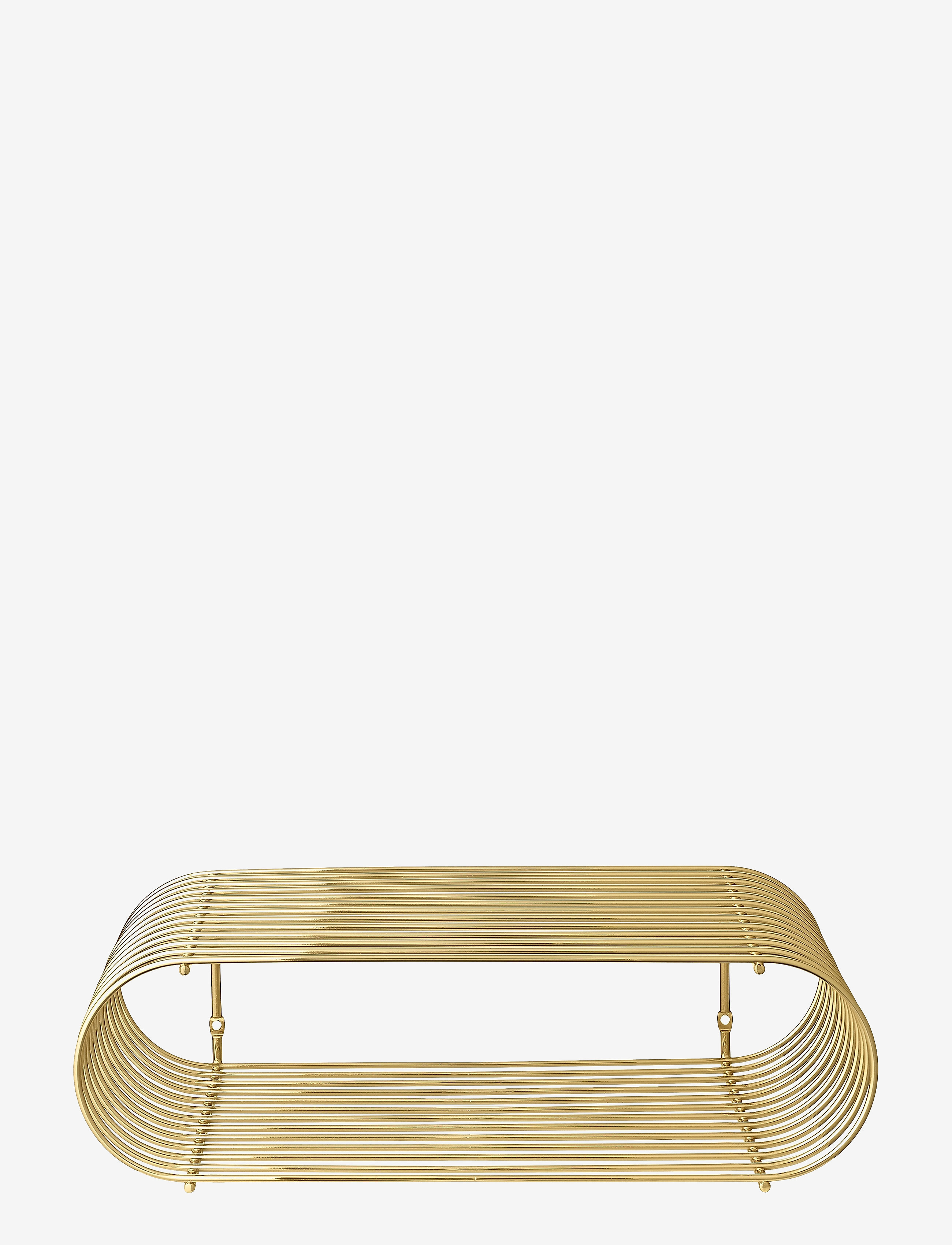 AYTM Curva Hylde, 40.4X12 cm, Gold, Møbler > Hylder, Unisex