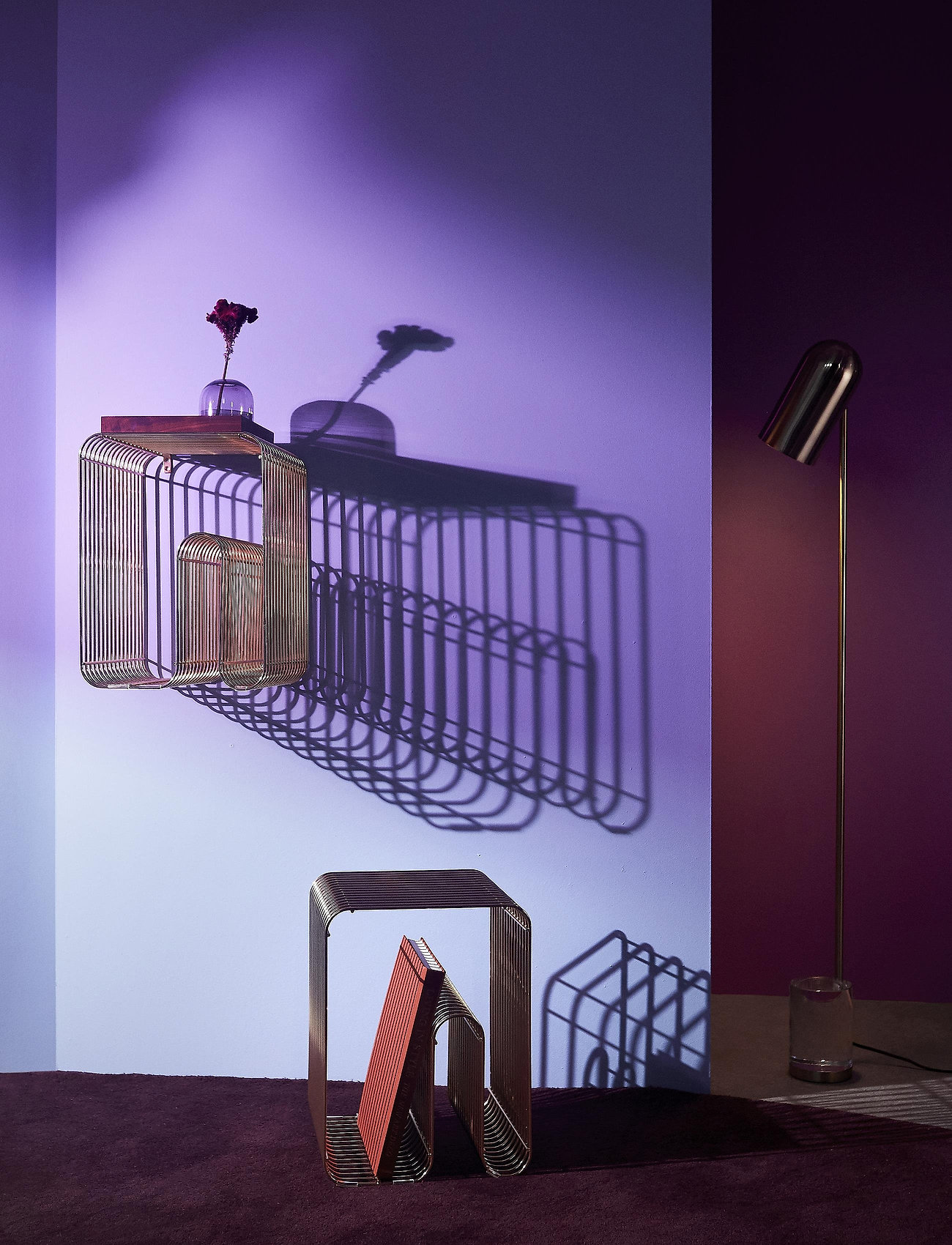 AYTM - CURVA stool - pallar & bänkar - gold - 3