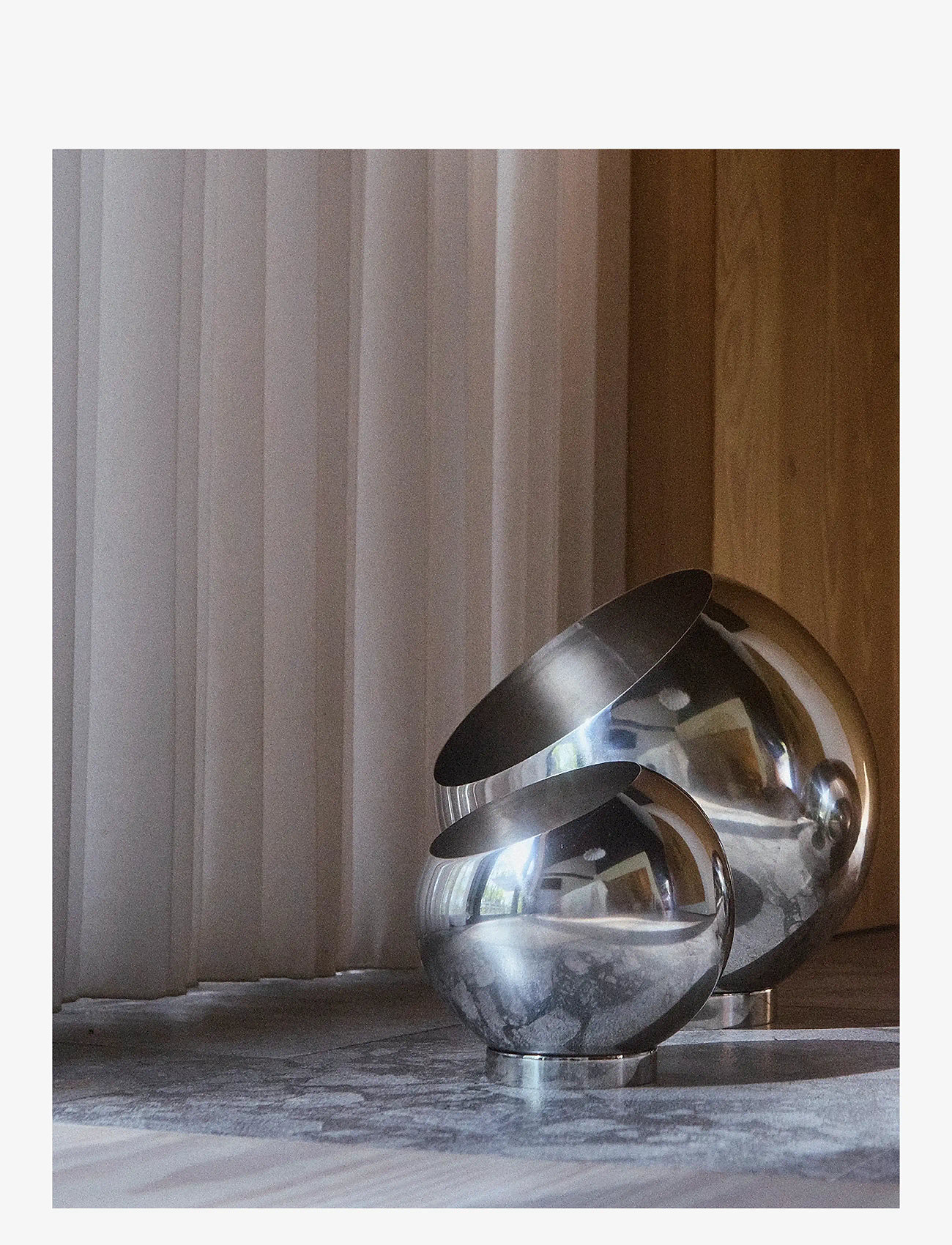 AYTM - GLOBE flowerpot - plant pots - silver - 2