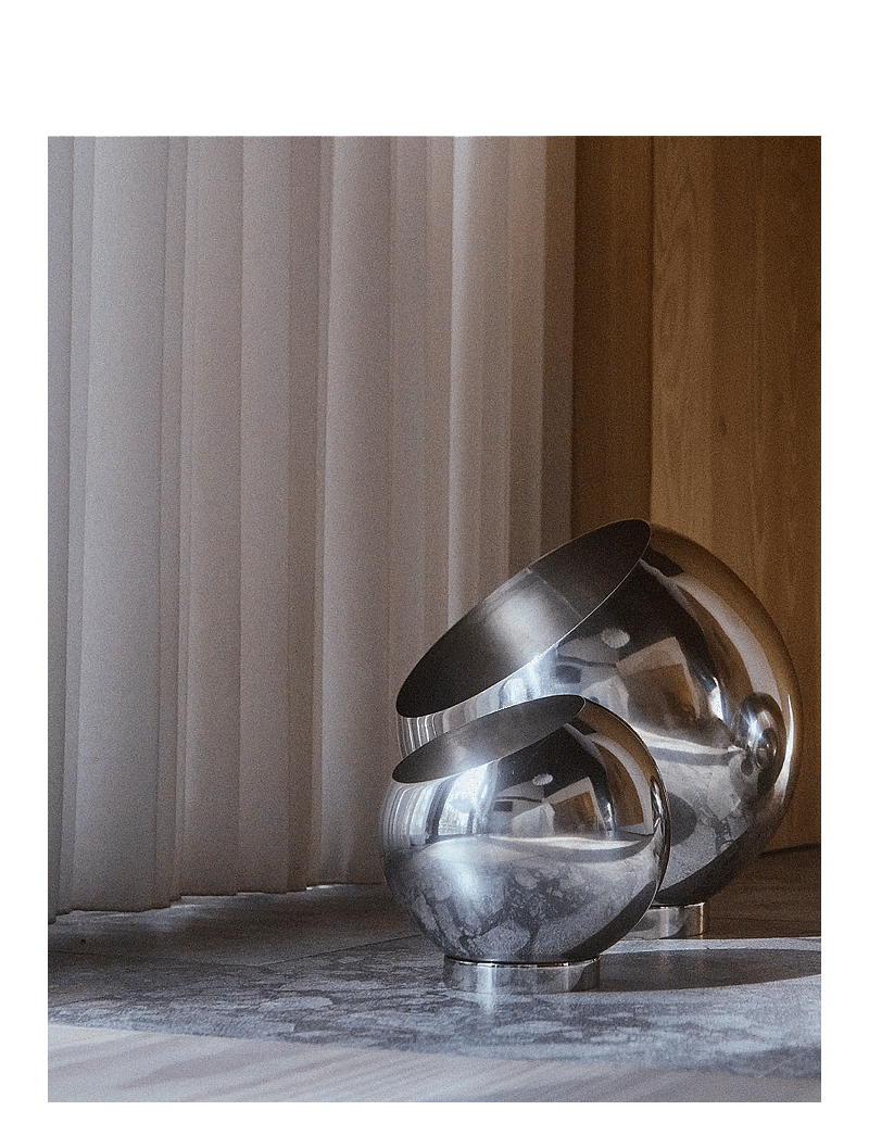 AYTM - GLOBE flowerpot - blumentöpfe - silver - 2