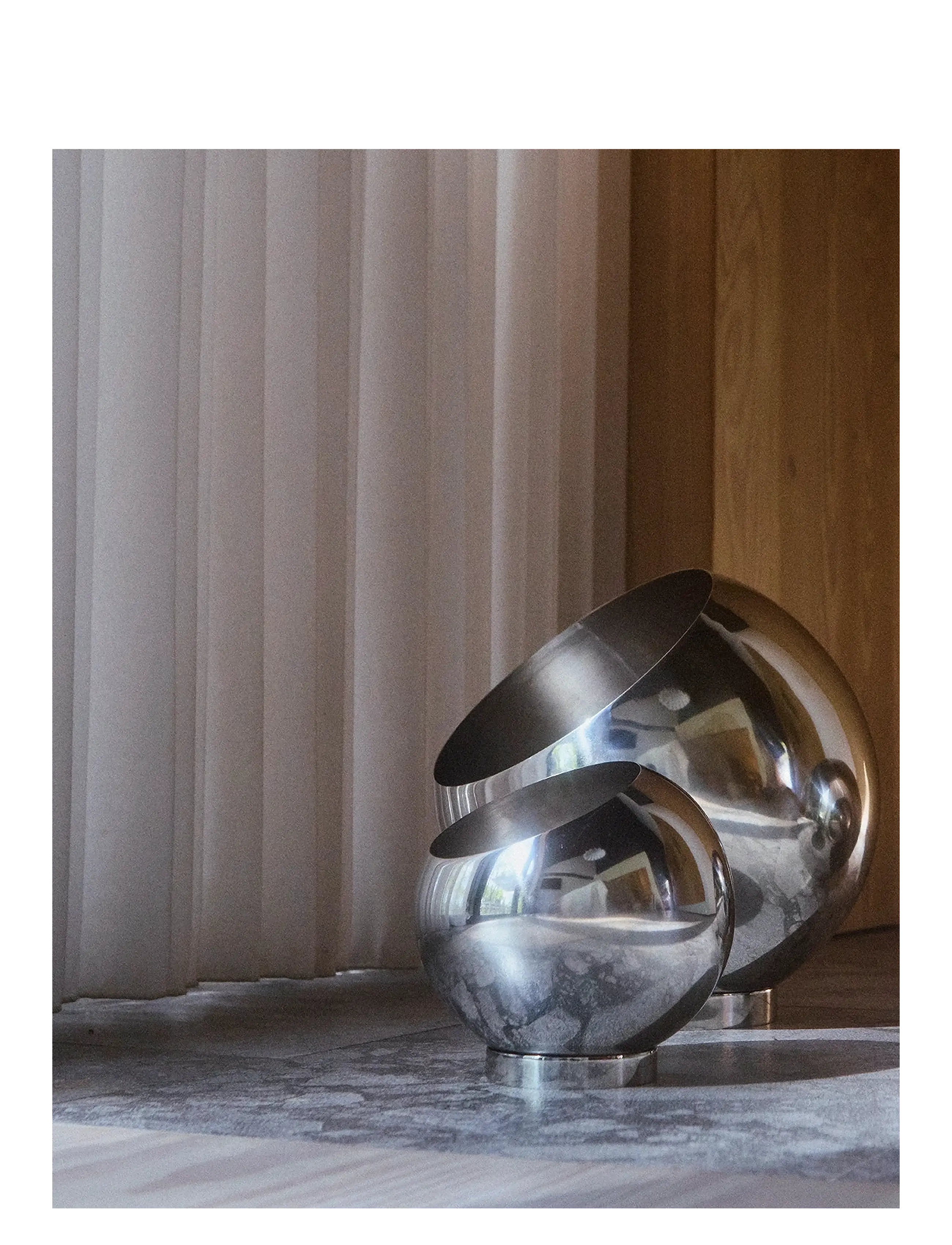 AYTM - GLOBE flowerpot - plant pots - silver - 2