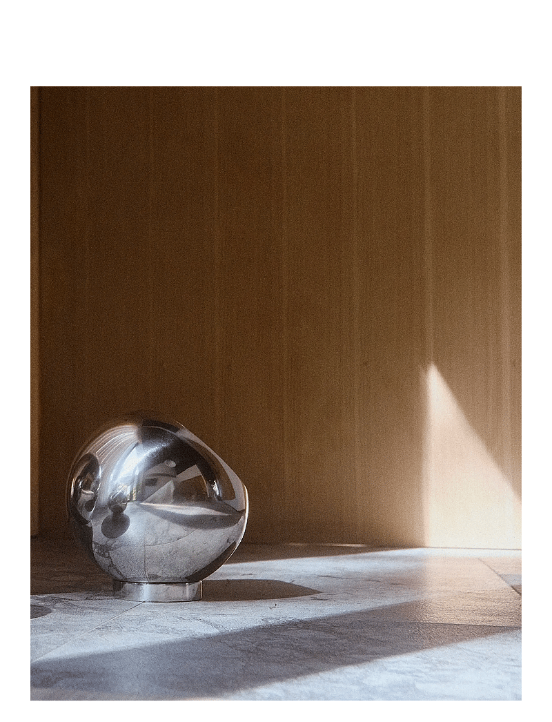 AYTM - GLOBE flowerpot - donice - silver - 1