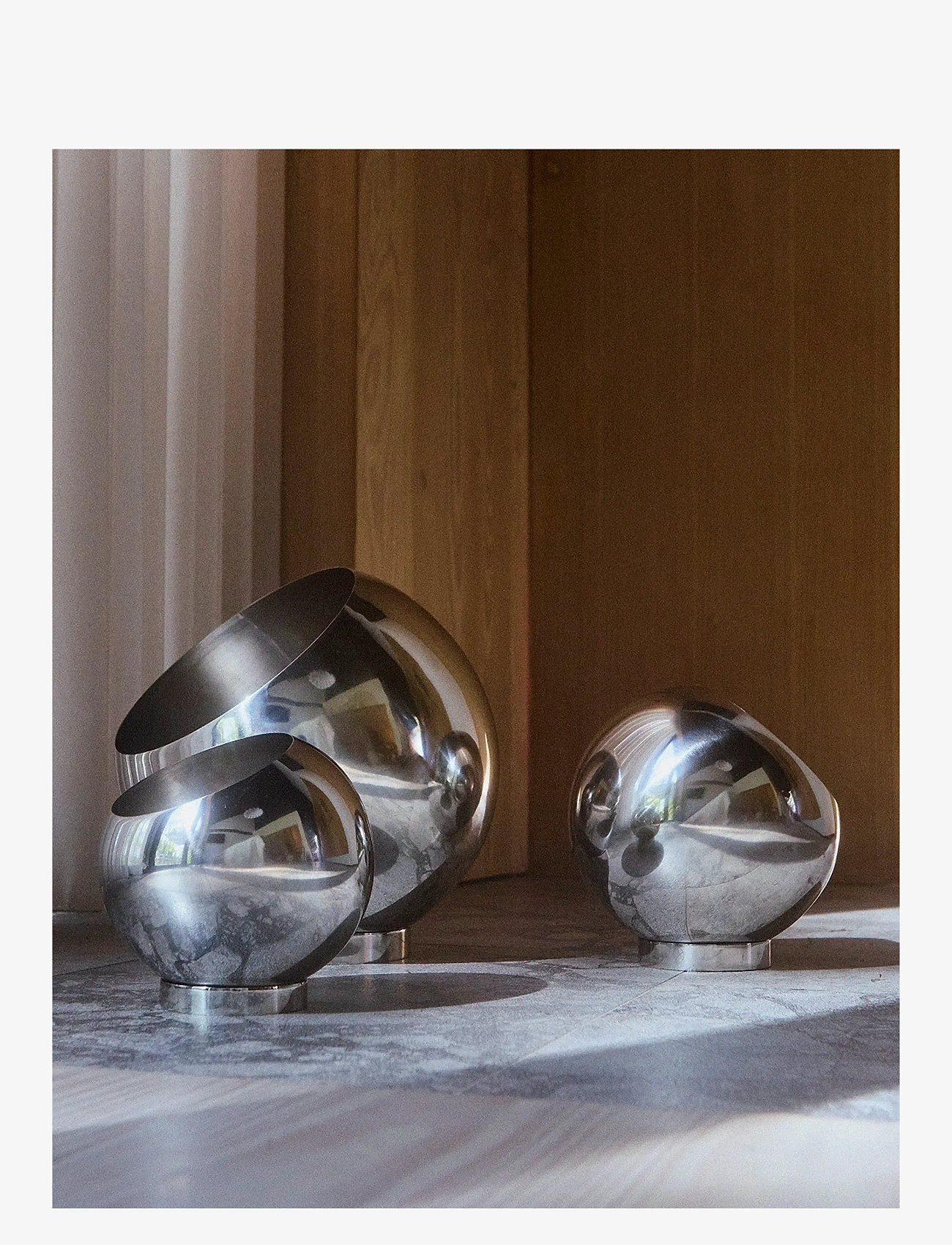 AYTM - GLOBE flowerpot - donice - silver - 2