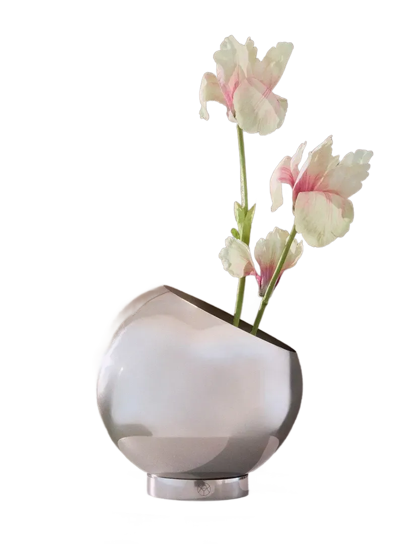 AYTM Globe Blomsterpotte, Ø30XH26.6 cm, Silver, Dekoration > Blomsterpotter, Unisex