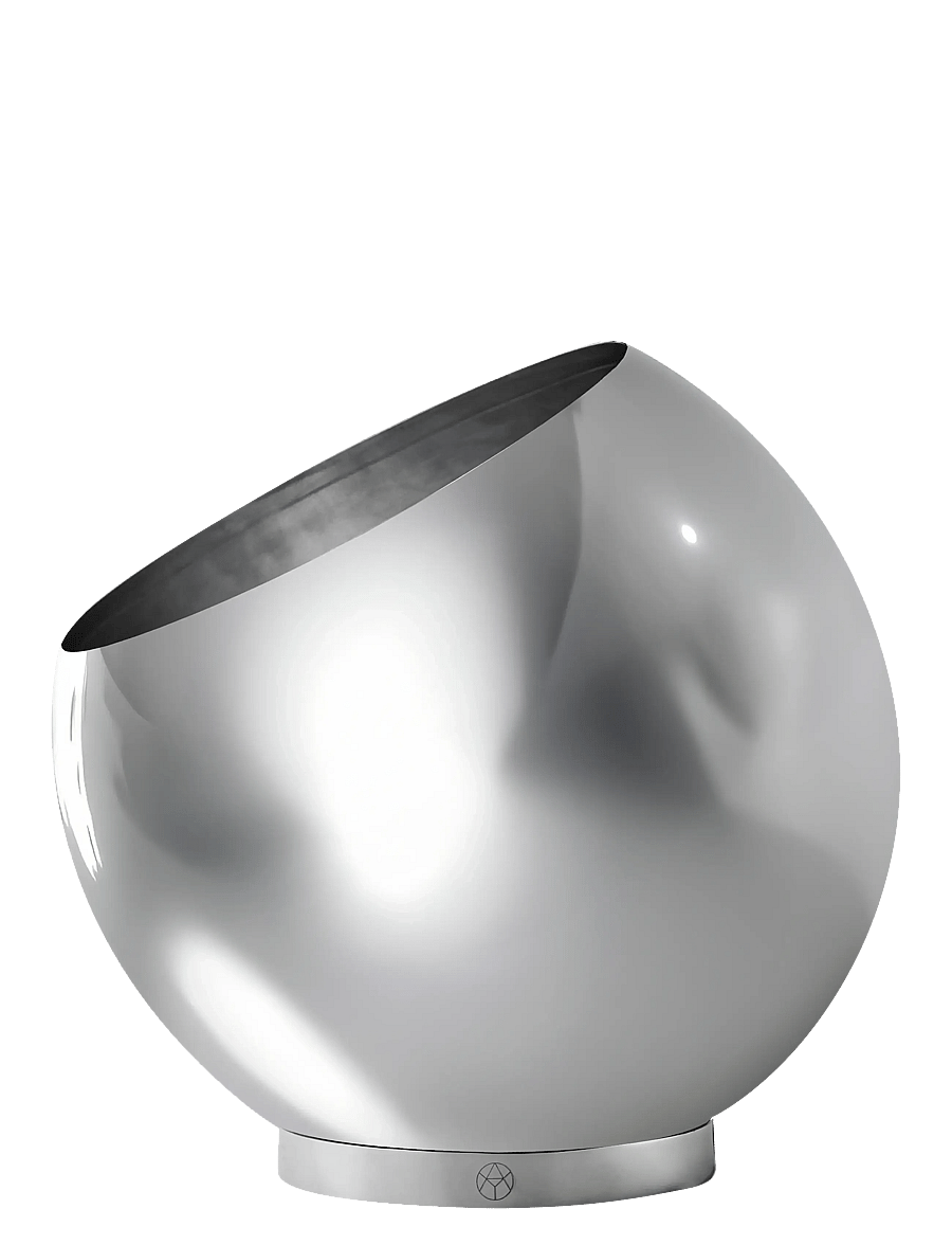 AYTM - GLOBE flowerpot - lillepotid - silver - 1