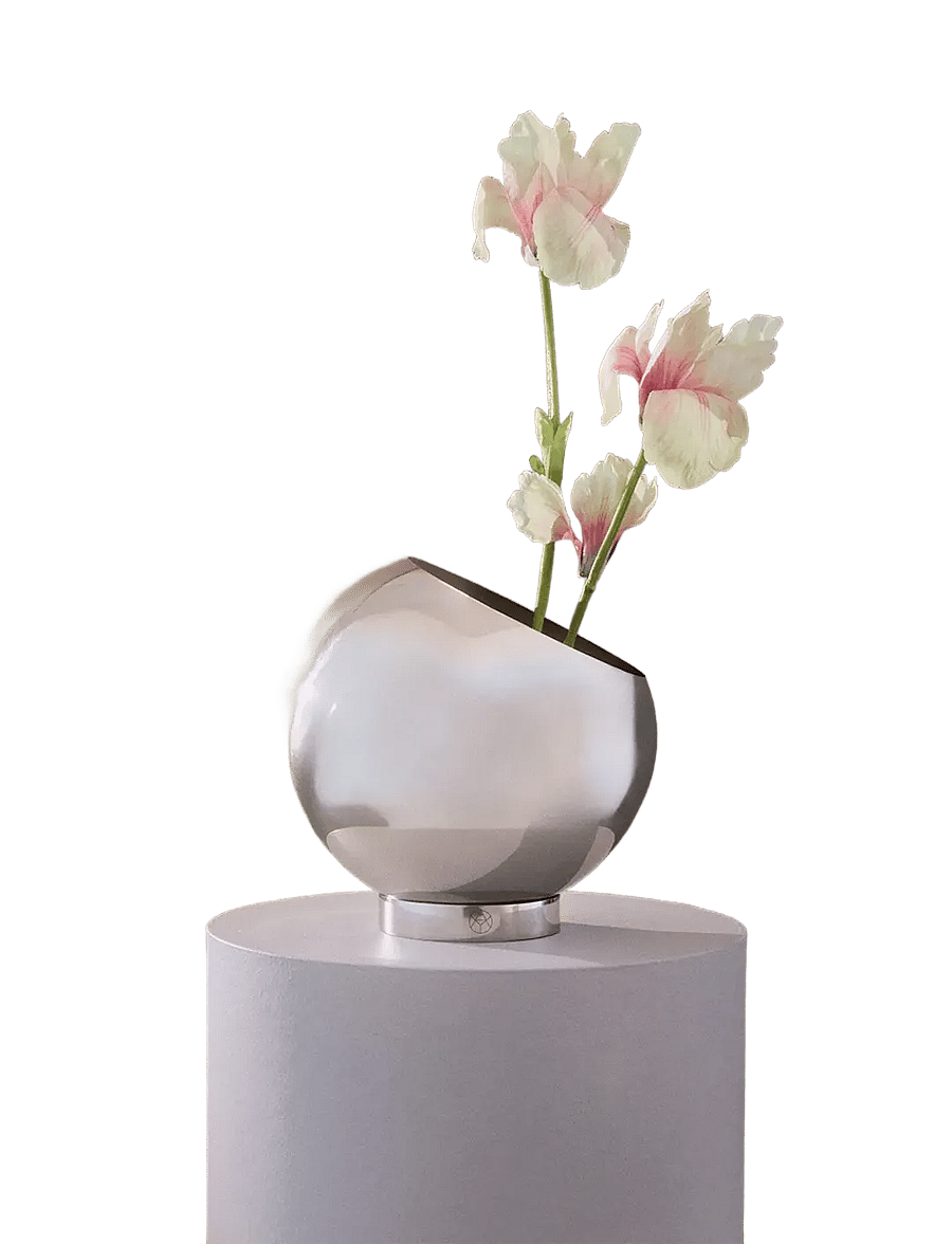 AYTM - GLOBE flowerpot - lillepotid - silver - 0