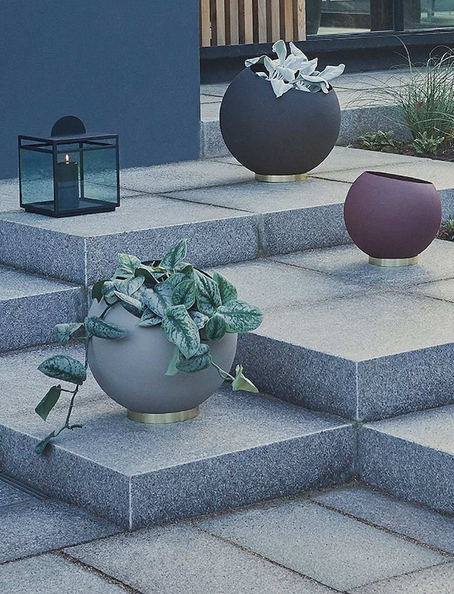 AYTM - GLOBE flowerpot - lillepotid - black - 0