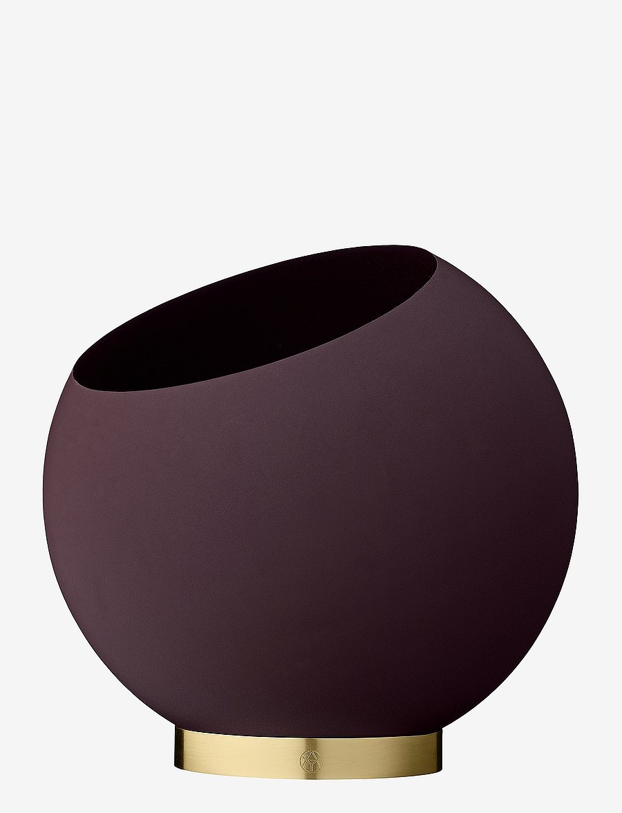 AYTM - GLOBE flowerpot - lillepotid - bordeaux - 1