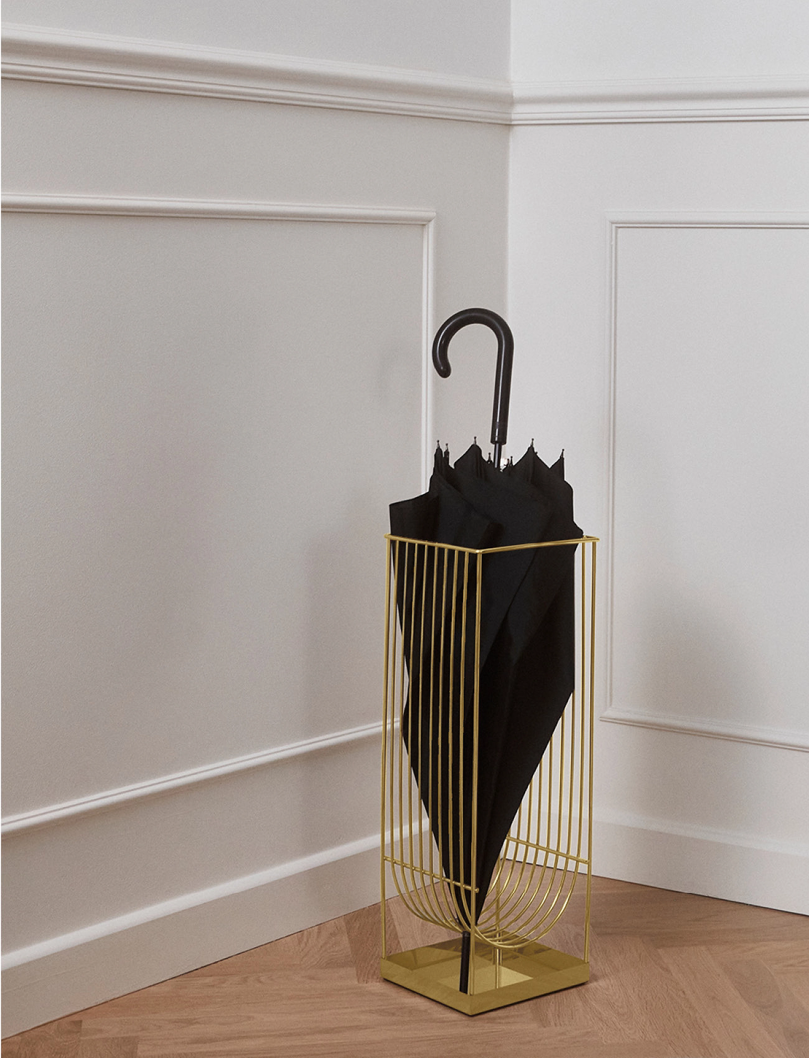 AYTM - CURVA umbrella stand - aufbewahrungskörbe - gold - 3