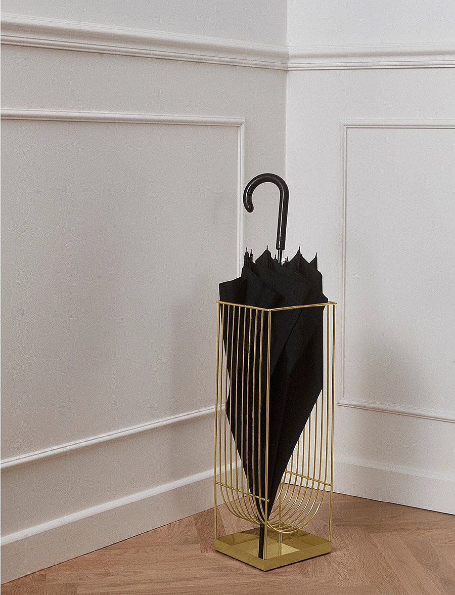 AYTM - CURVA umbrella stand - aufbewahrungskörbe - gold - 3