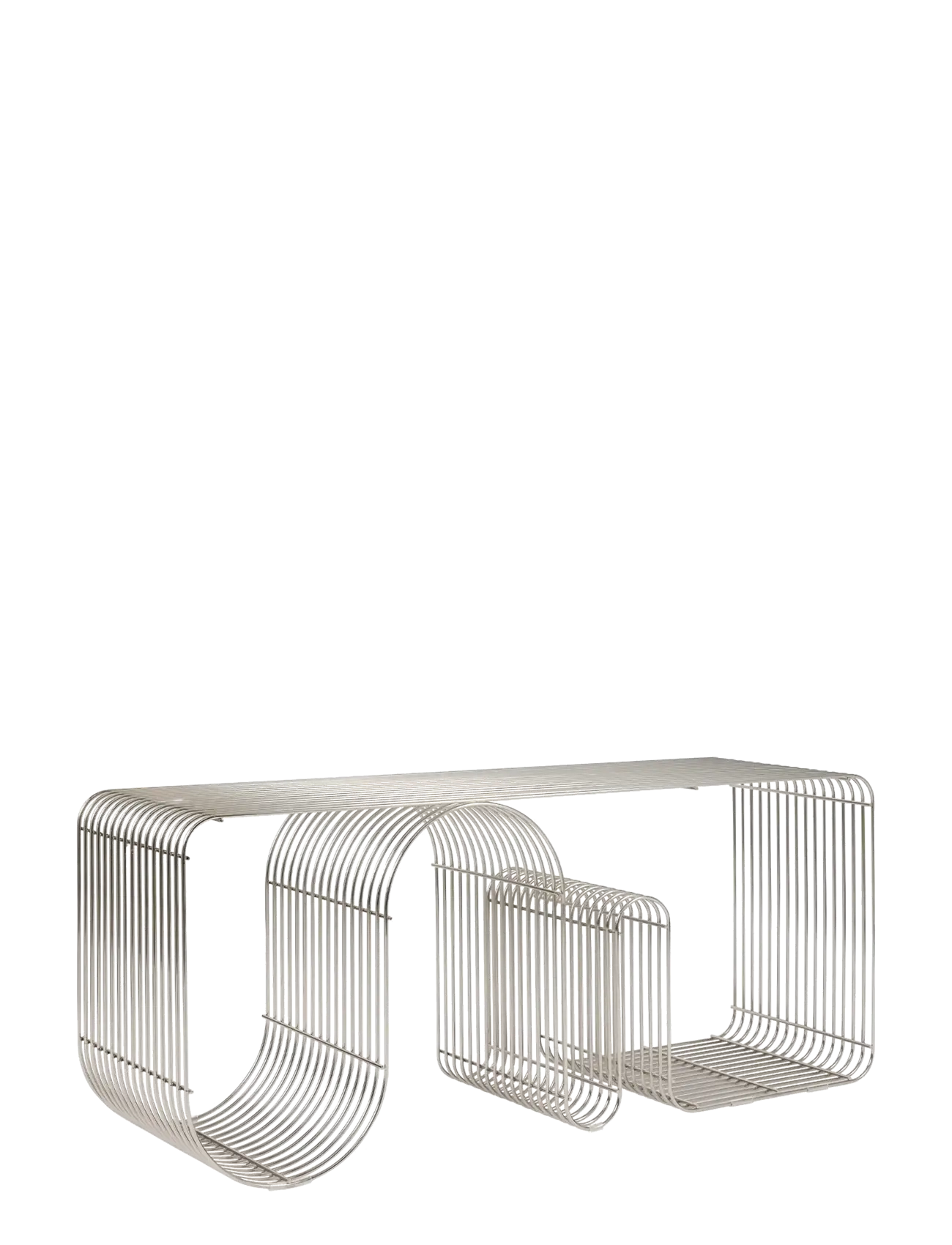 AYTM CURVA bench - Baldai - SILVER / silver