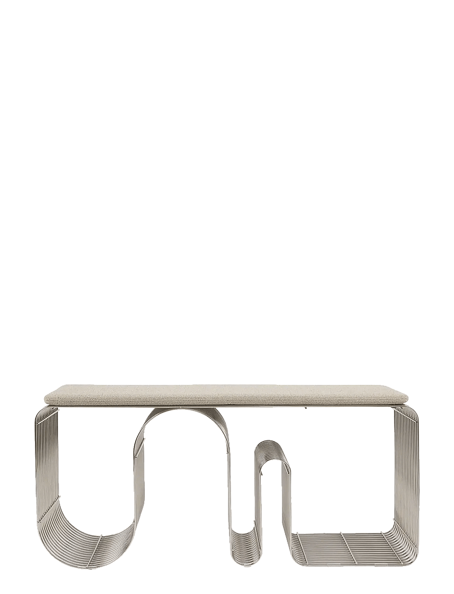 AYTM - CURVA bench - hocker & bänke - silver - 3