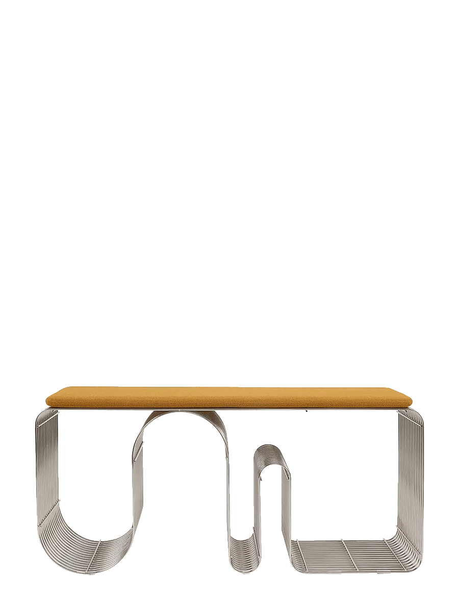 AYTM - CURVA bench - hocker & bänke - silver - 4