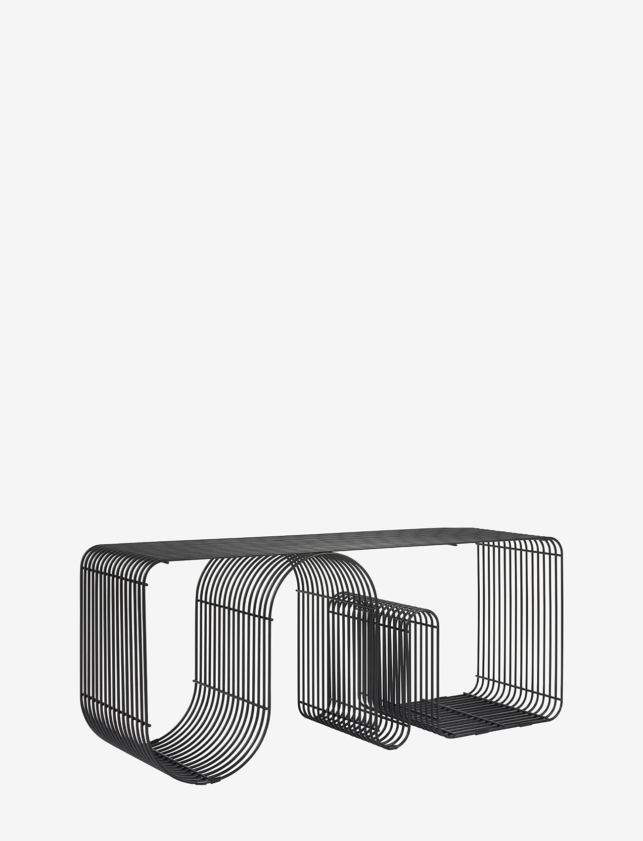 AYTM - CURVA bench - pallar & bänkar - black - 1