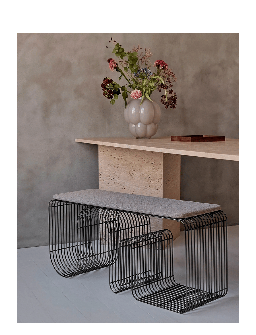 AYTM - CURVA bench - toolid ja pingid - black - 3