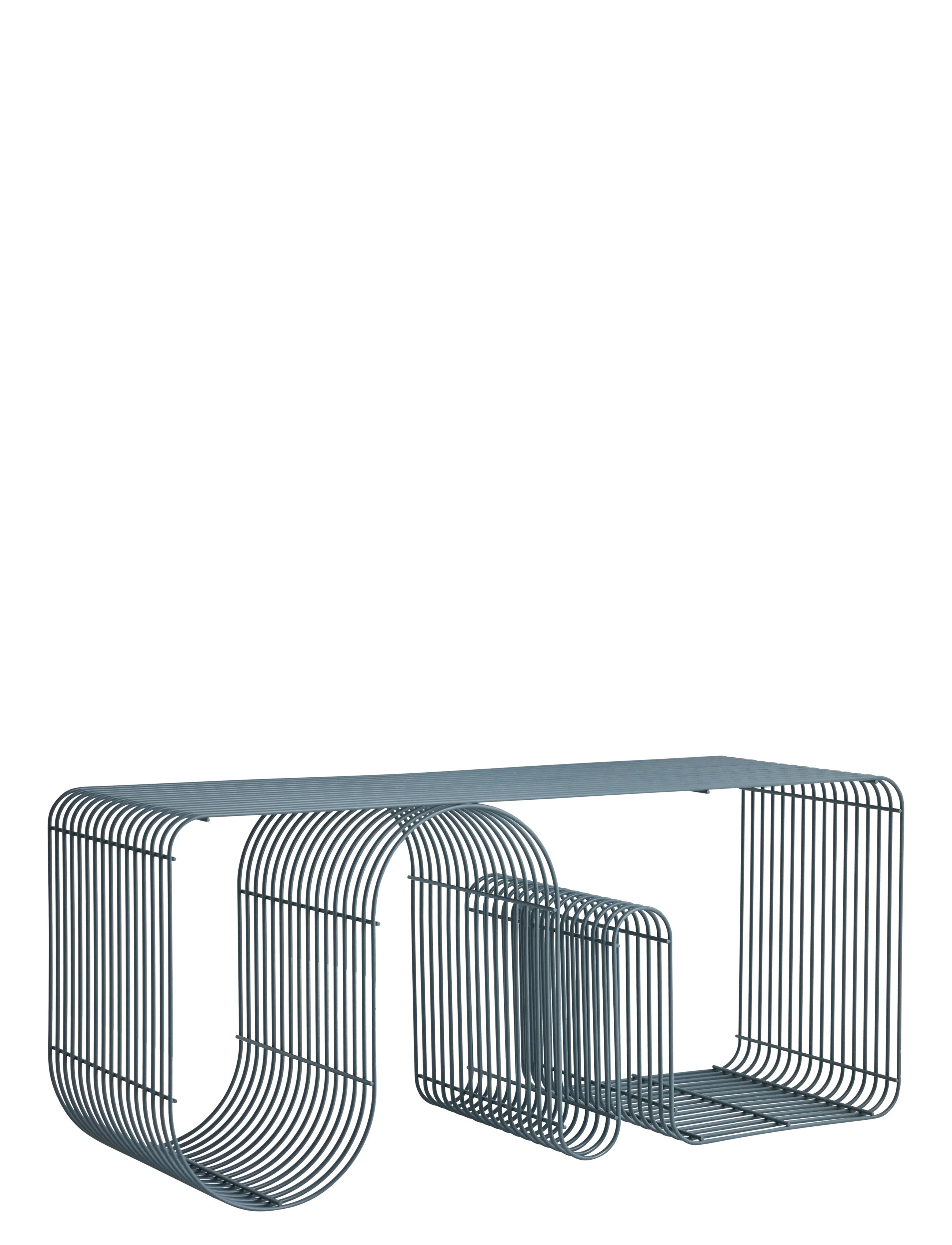 AYTM Curva Bænk, Taburet og bænk, Grå, Str: L100XW32XH43.2CM