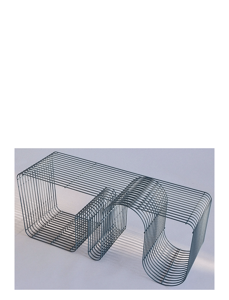 AYTM - CURVA bench - hocker & bänke - dusty blue - 2