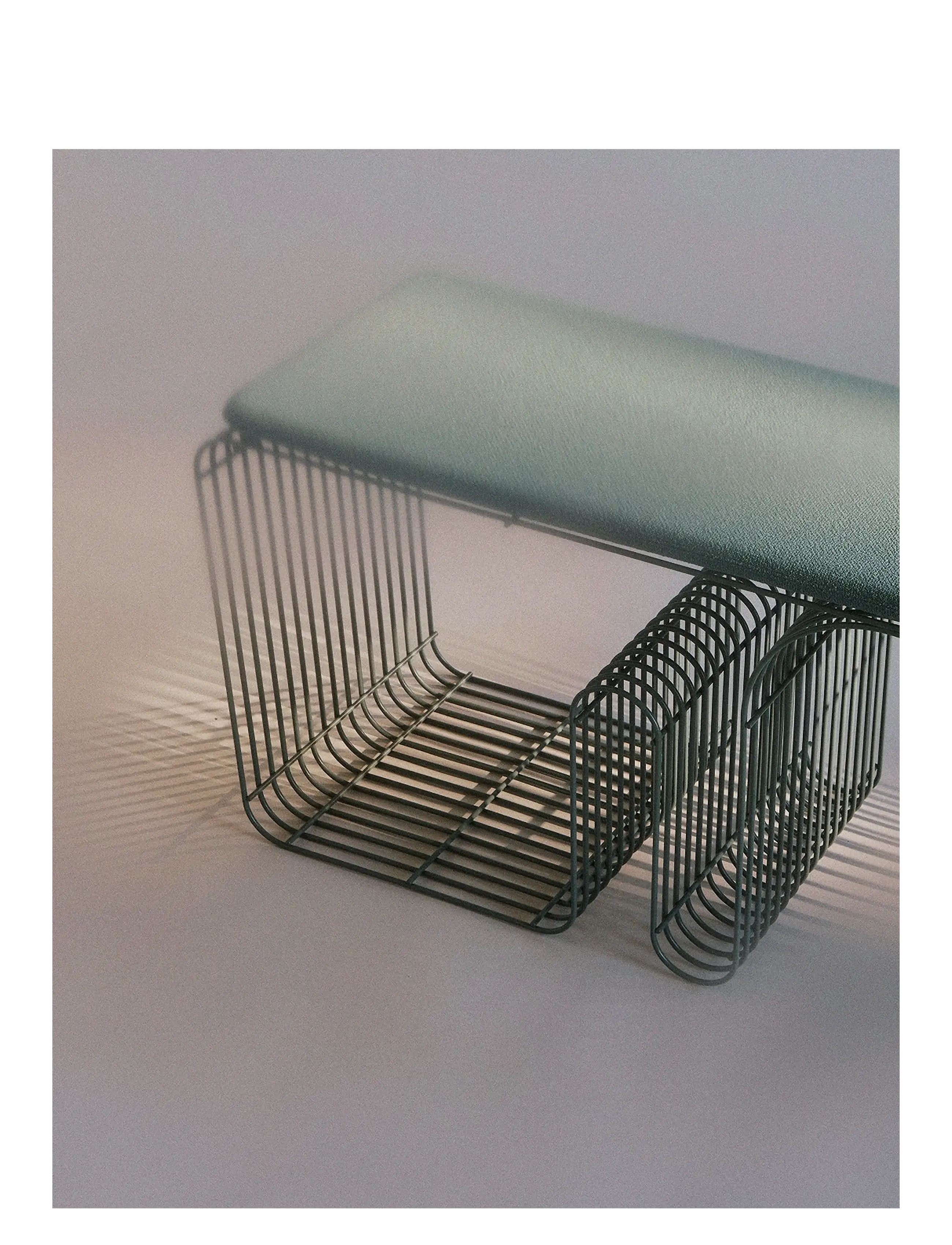 AYTM - CURVA bench - taburetės ir suolai - dusty blue - 3