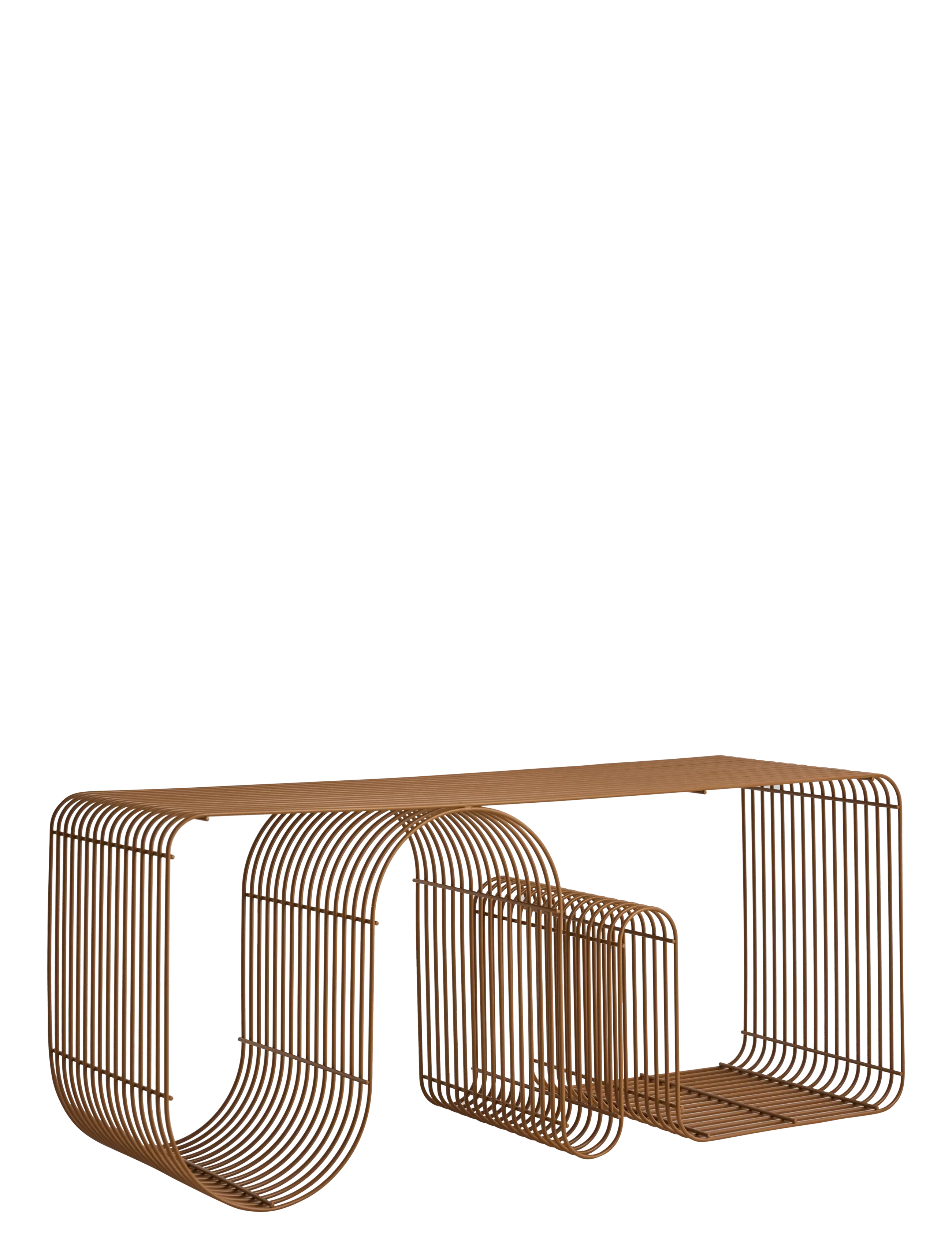 AYTM CURVA bench - Möbel - AMBER / brown