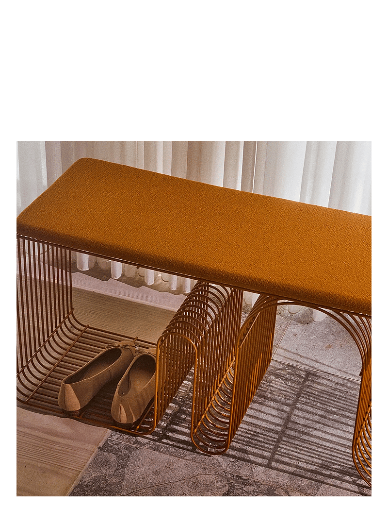AYTM - CURVA bench - toolid ja pingid - amber - 2