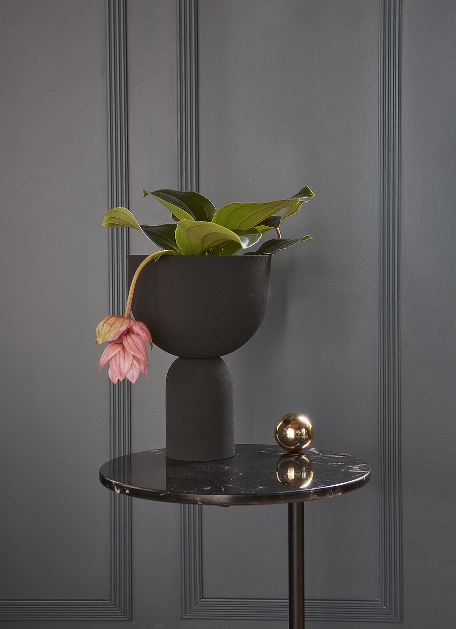 AYTM - TORUS flowerpot - lillepotid - black - 2