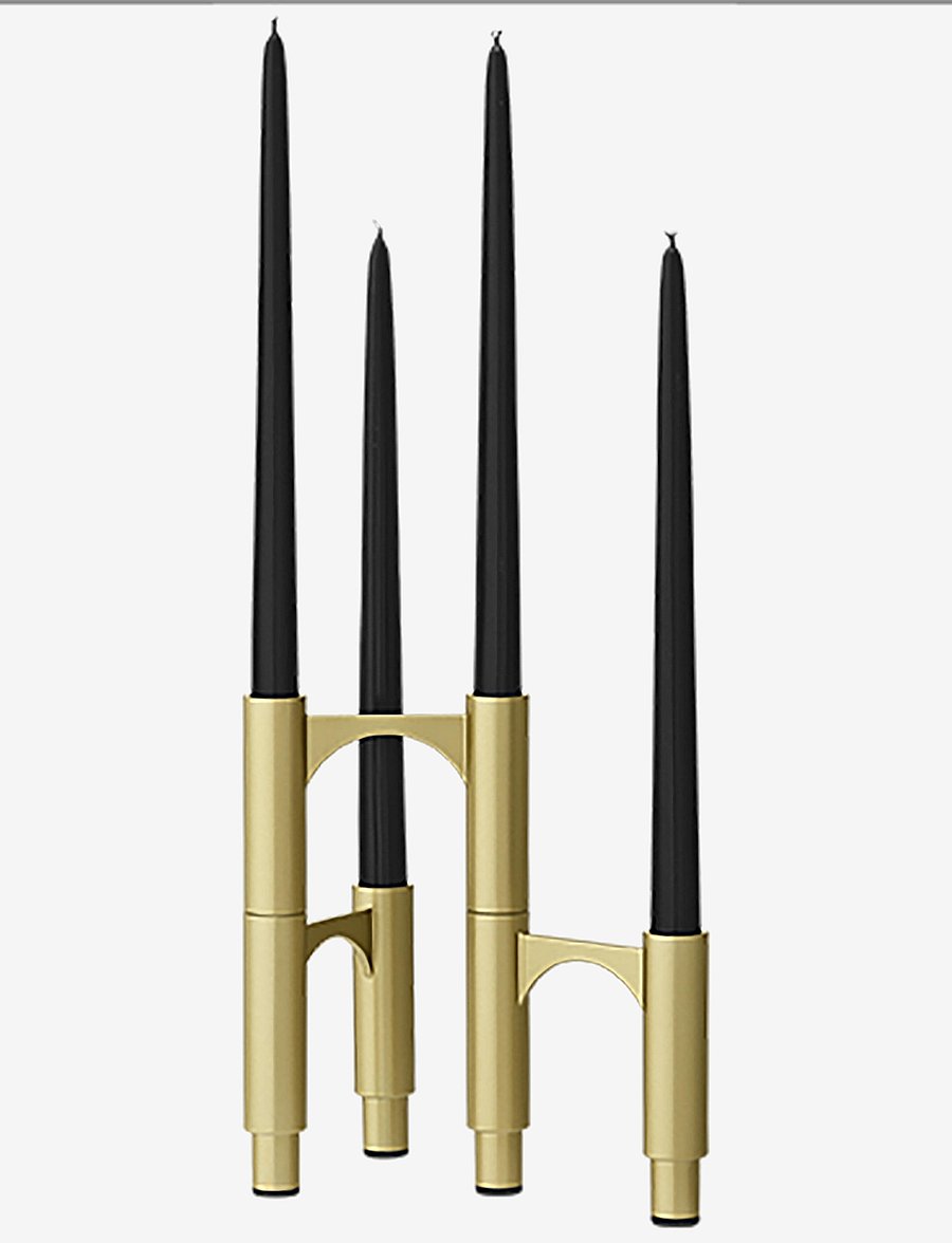 AYTM - COMPONO candleholder set/3 - kerzenhalter & kerzenständer - gold - 1