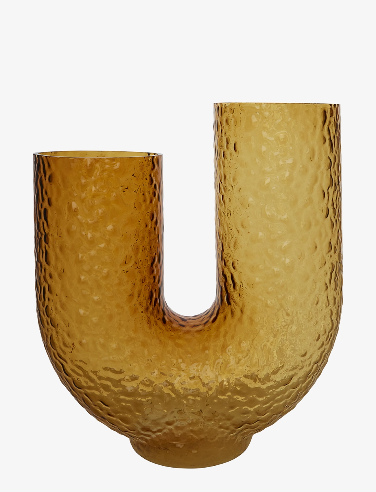 AYTM Arura Høj Glas Vase, Stor vase, Brun, Str: H40CM