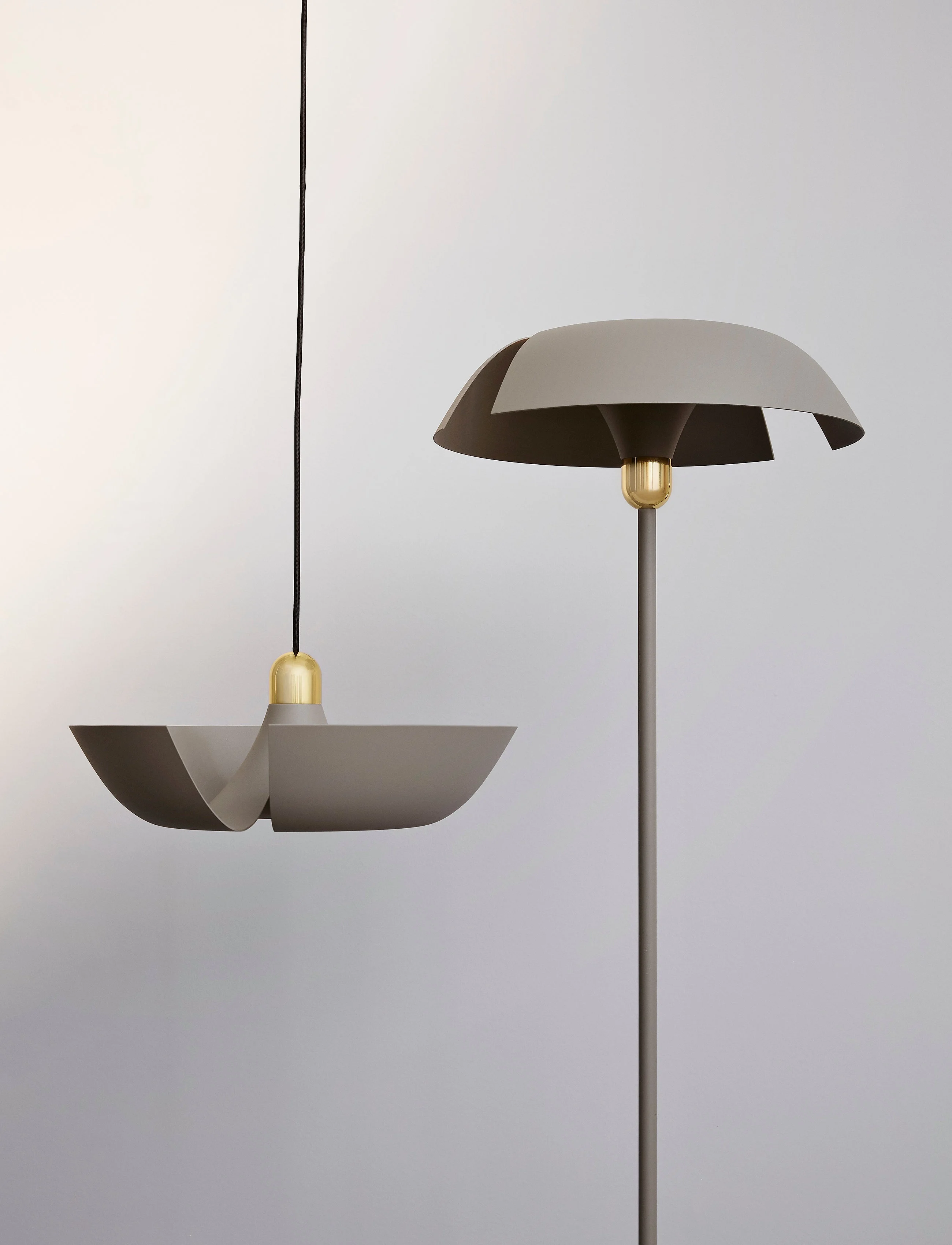 AYTM - CYCNUS Pendant - taupe/gold - 2