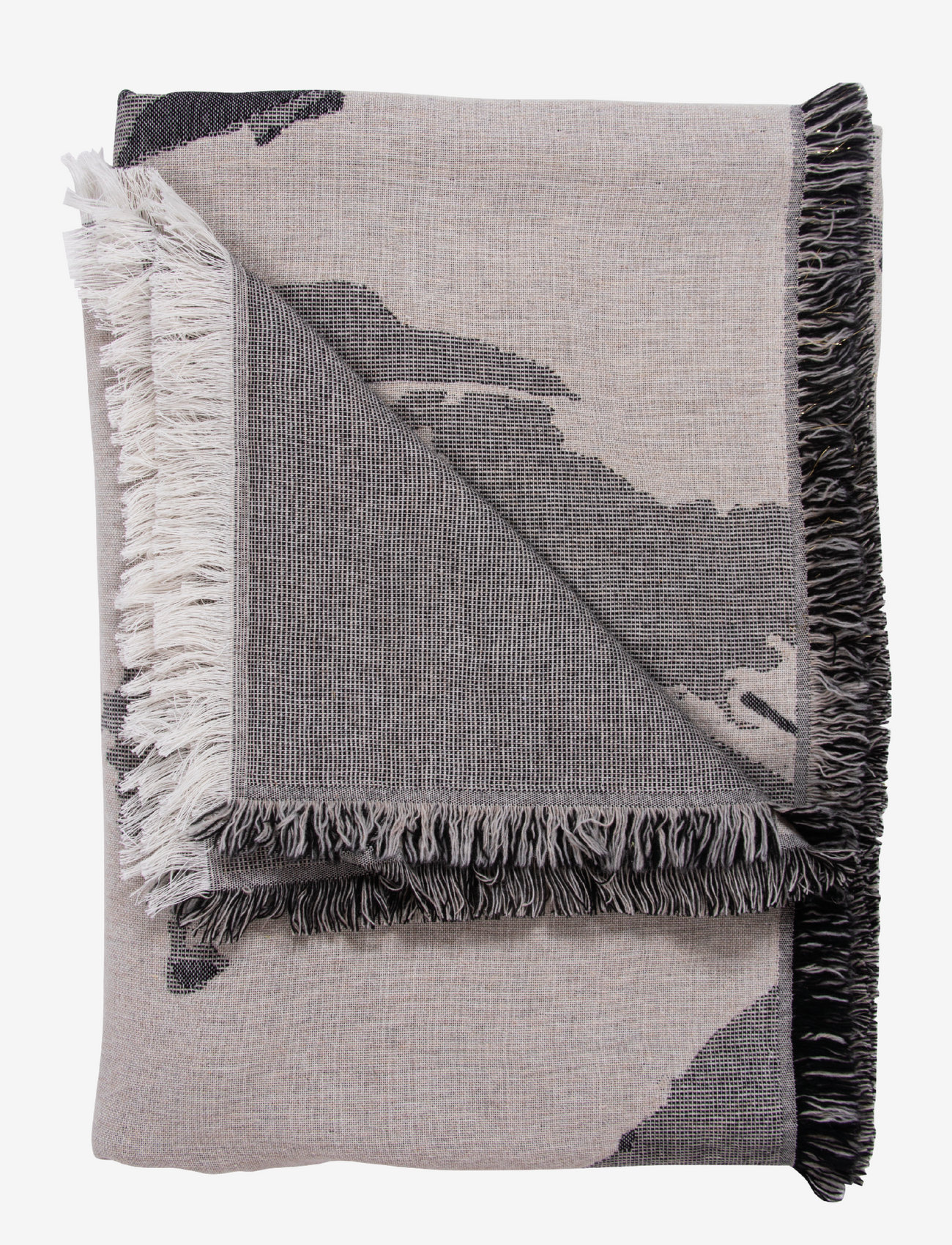 AYTM - FLOREO throw - huovat & viltit - taupe/grey/black - 0