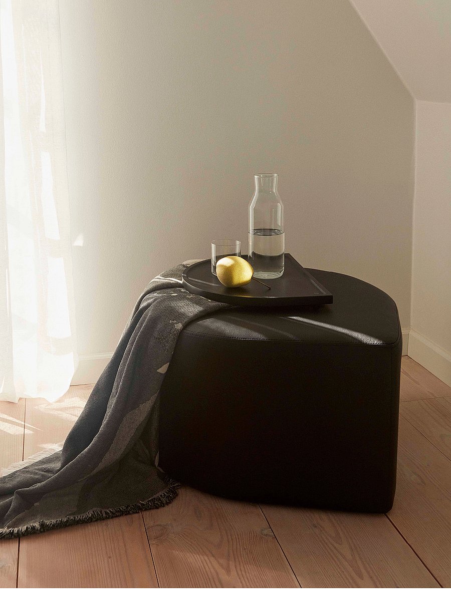 AYTM - SESSIO tray, rounded (FSC 100%) - dekoratiivsed vaagnad - black - 2
