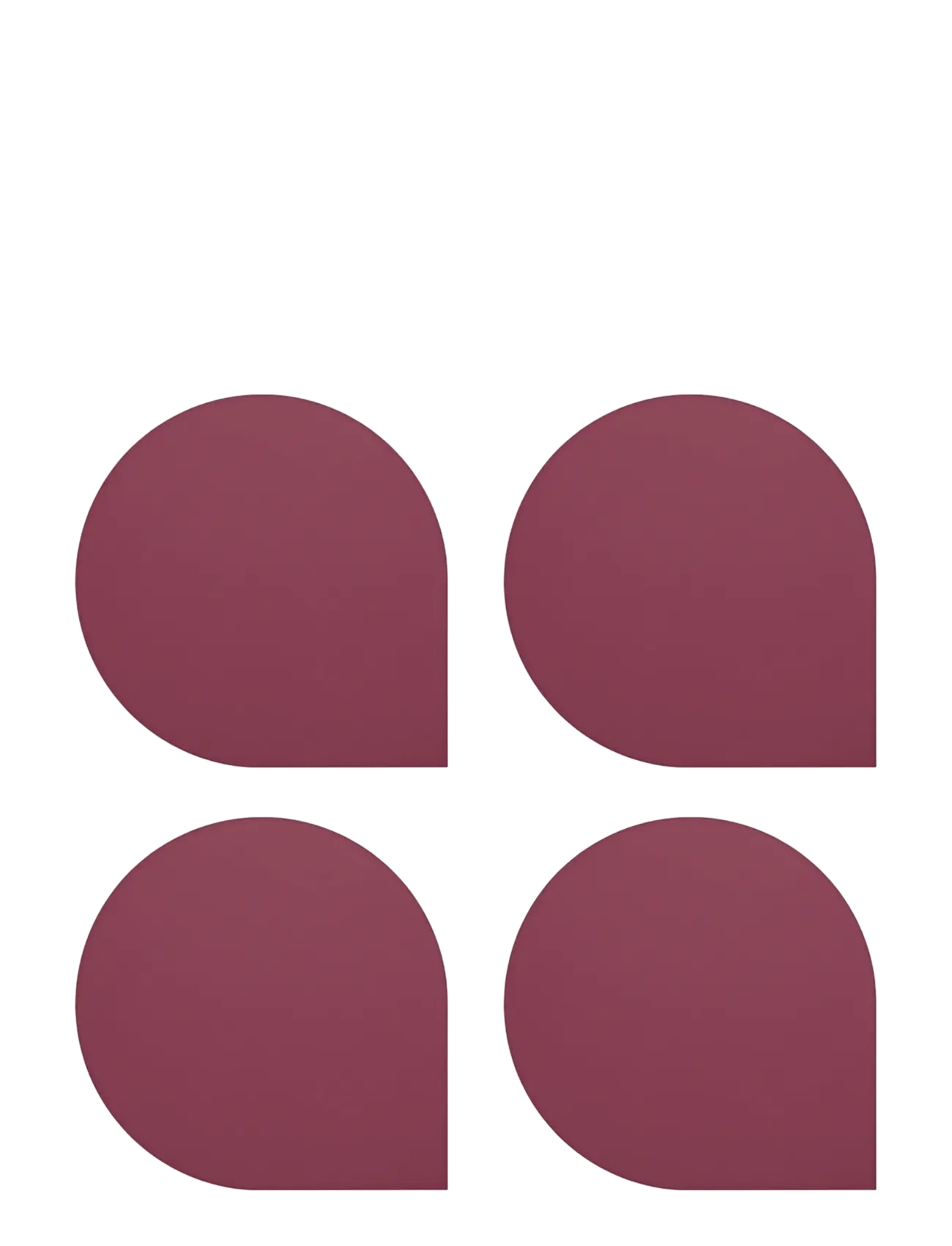 AYTM Stilla Glasbrikker (Sæt Of 4), One Size, Dining & Table Accessories, Lila - Coasters, Homeware
