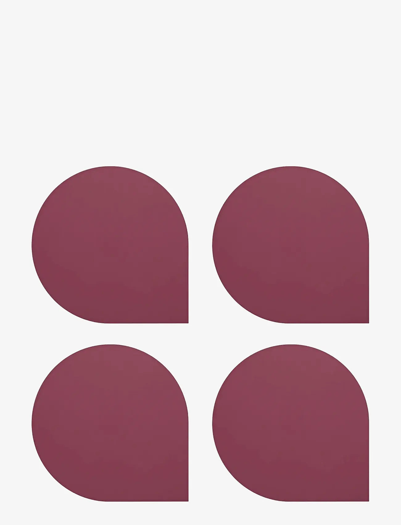 AYTM - STILLA coaster (set of 4) - paliktņi - bordeaux - 0