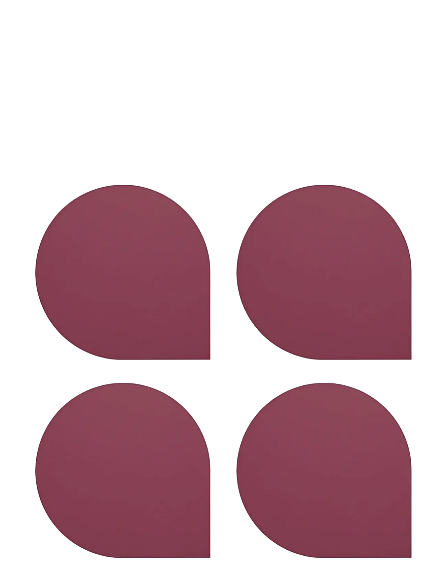 AYTM - STILLA coaster (set of 4) - tassialused - bordeaux - 0