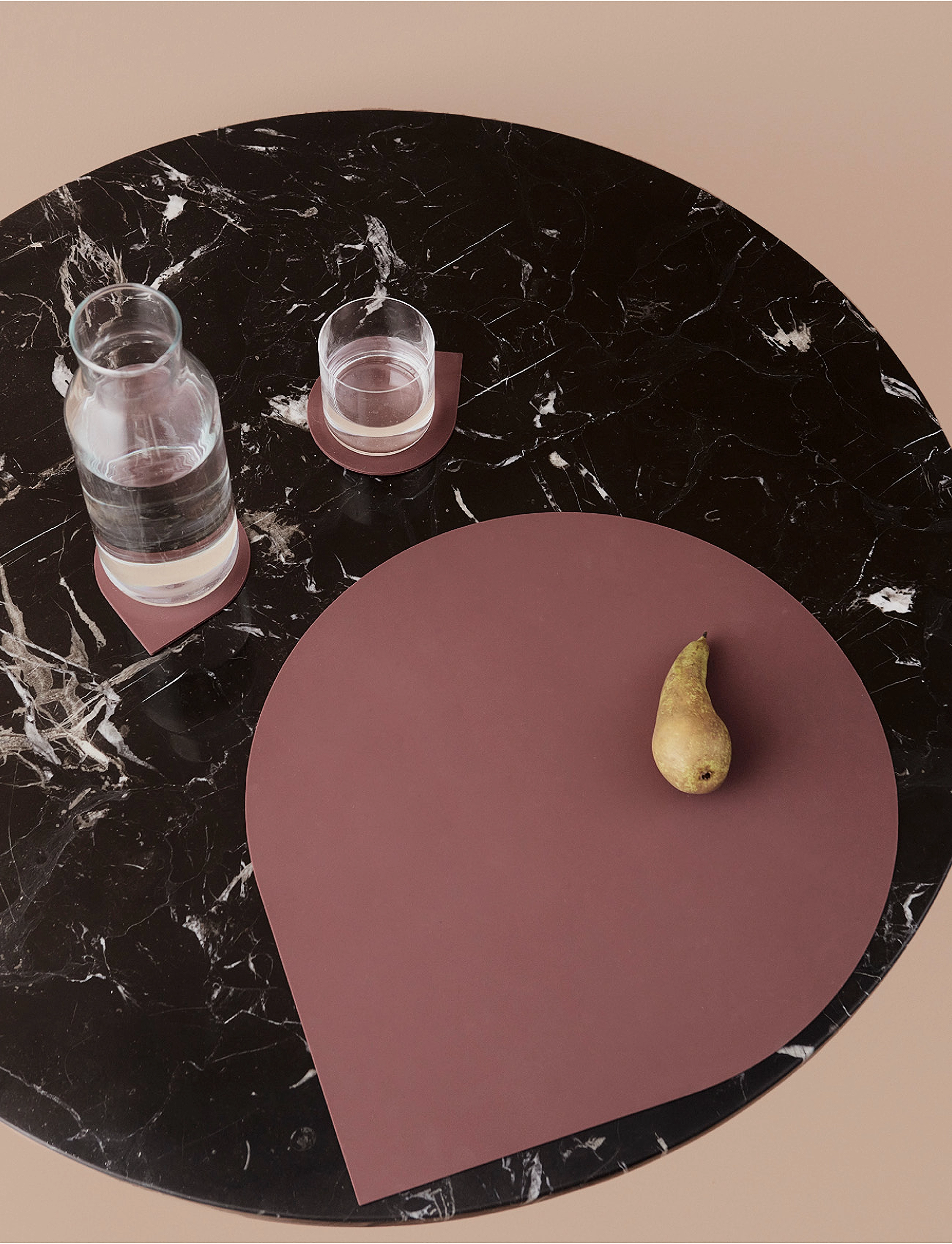 AYTM - STILLA coaster (set of 4) - coasters - bordeaux - 2