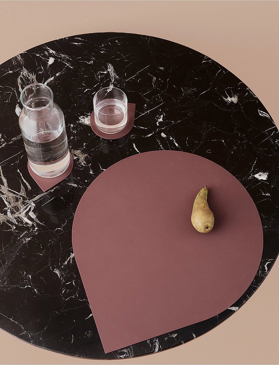 AYTM - STILLA coaster (set of 4) - tassialused - bordeaux - 2