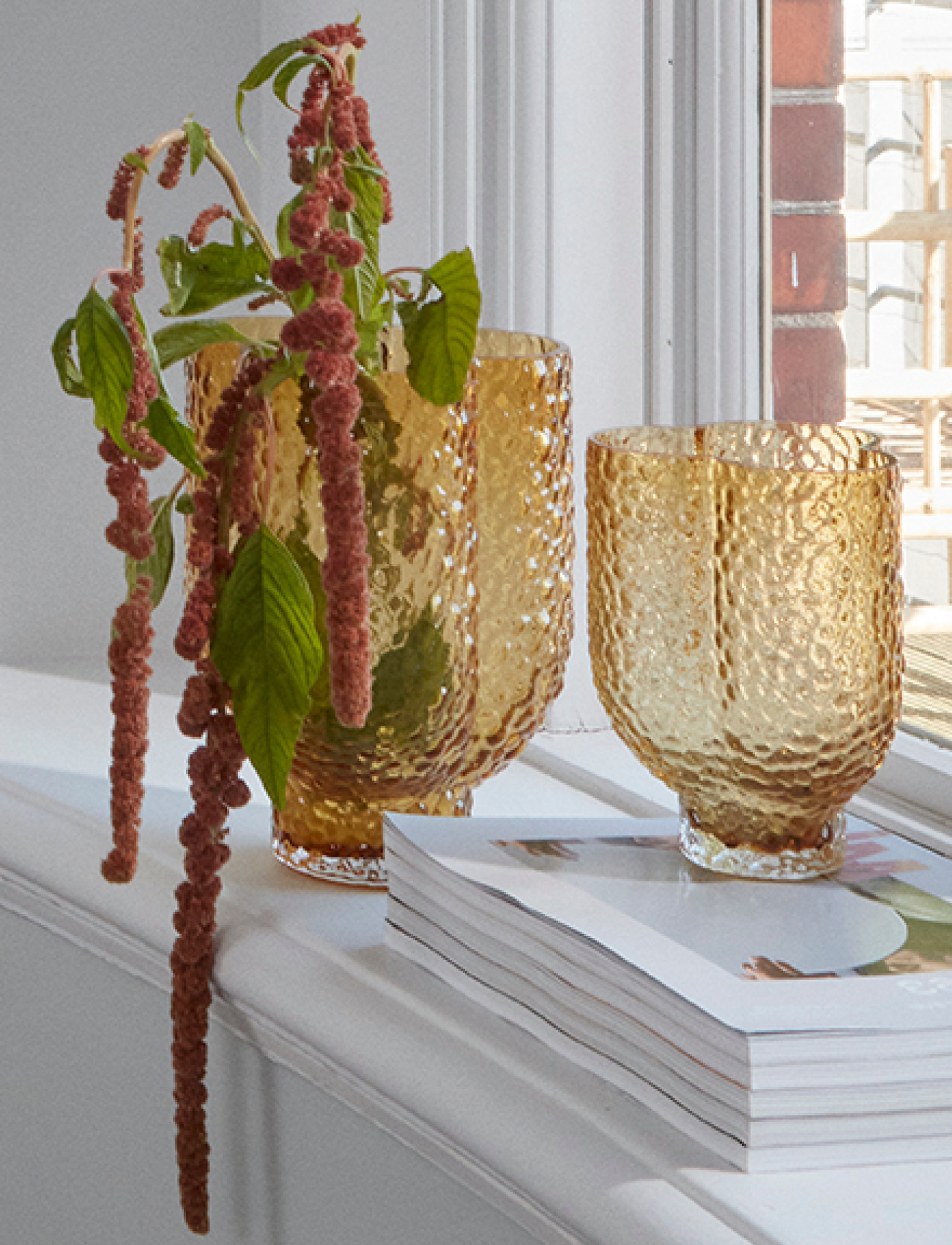 AYTM Arura Trio Vase, One Size, Decoration, Gelb - Vases, Homeware