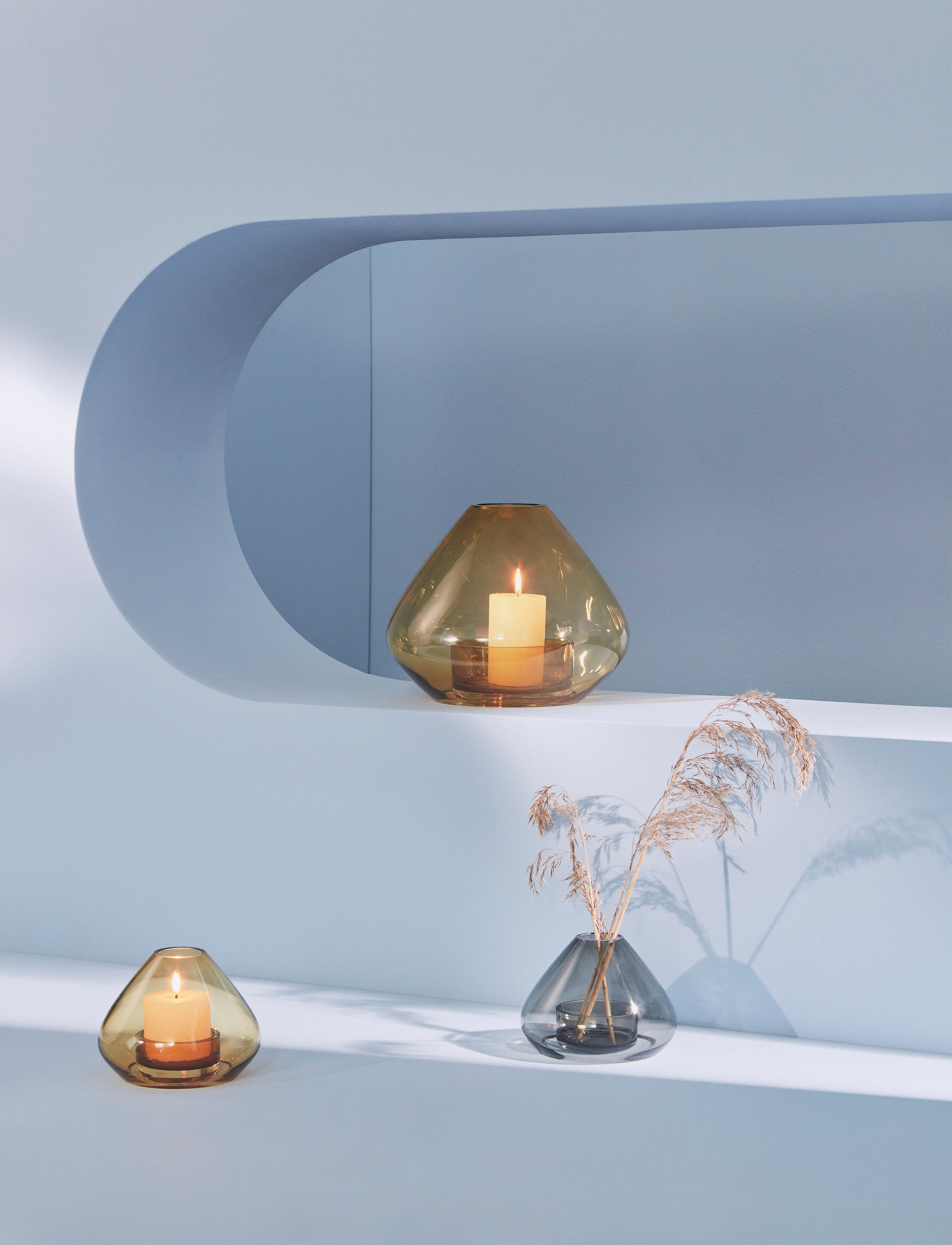 AYTM - UNO lantern/vase - teeküünlahoidjad - black - 2