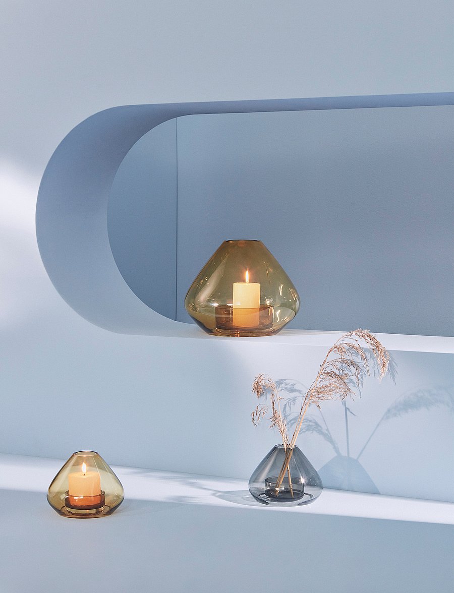 AYTM - UNO lantern/vase - teeküünlahoidjad - black - 2