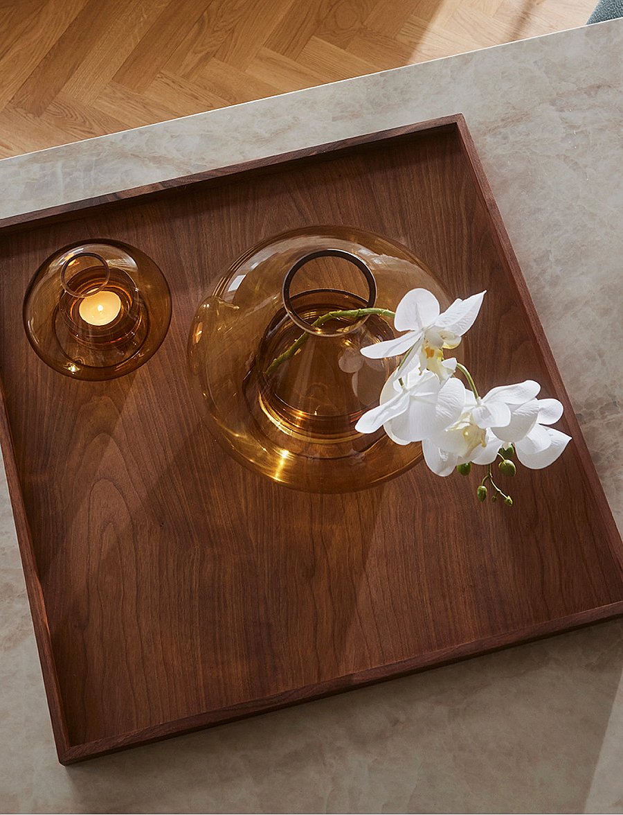 AYTM - UNO lantern/vase - teeküünlahoidjad - amber - 3