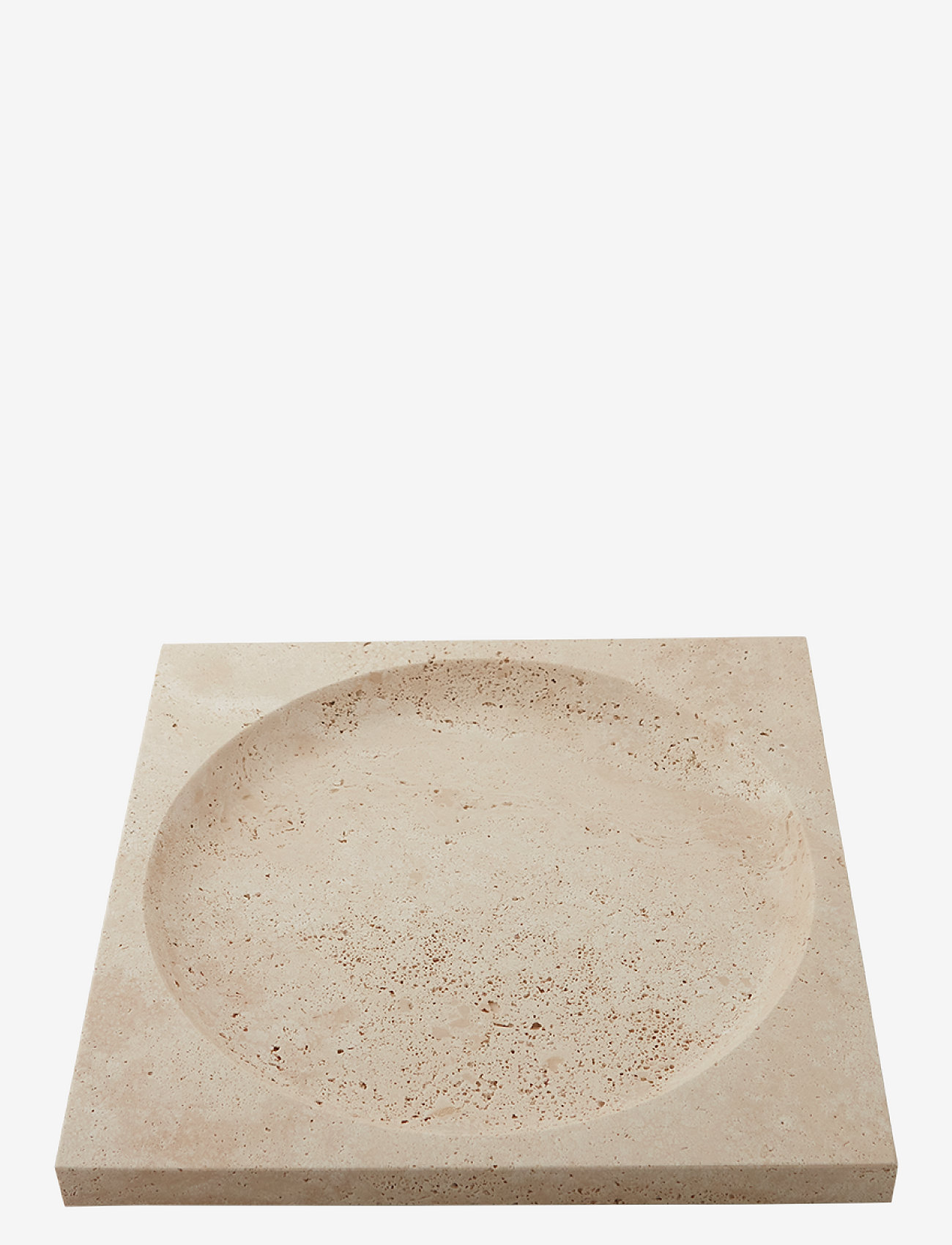 AYTM - REGINA dish - dekorativa fat & skålar - travertine - 0