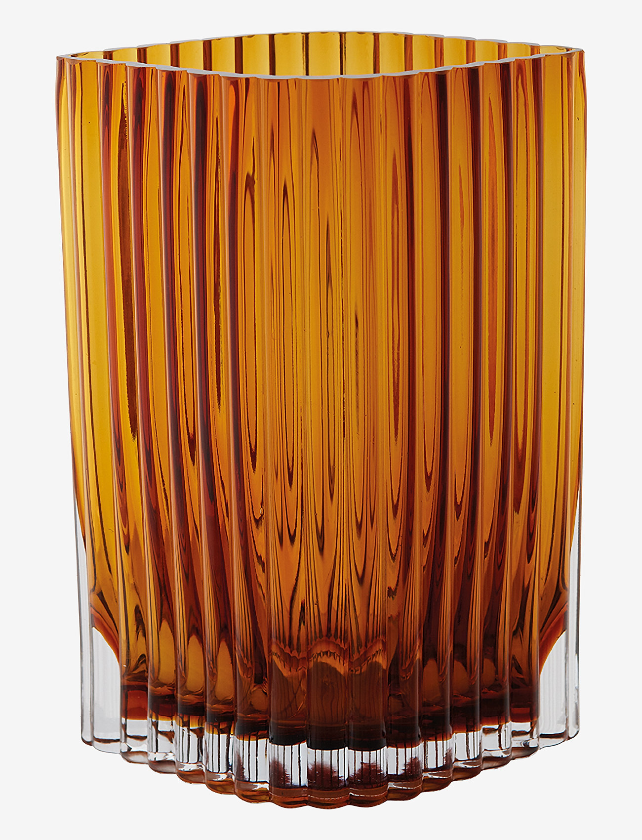 AYTM - FOLIUM vase - shop by price - amber - 2