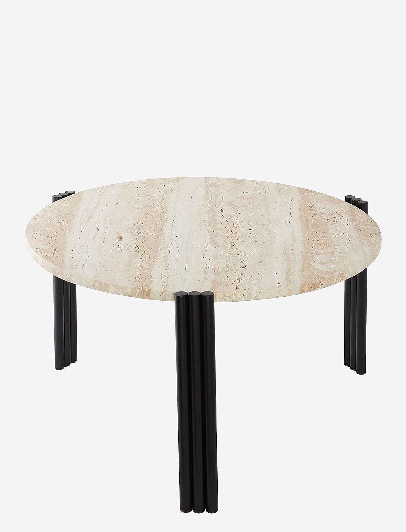 AYTM - TRIBUS coffee table - black/travertine - 0