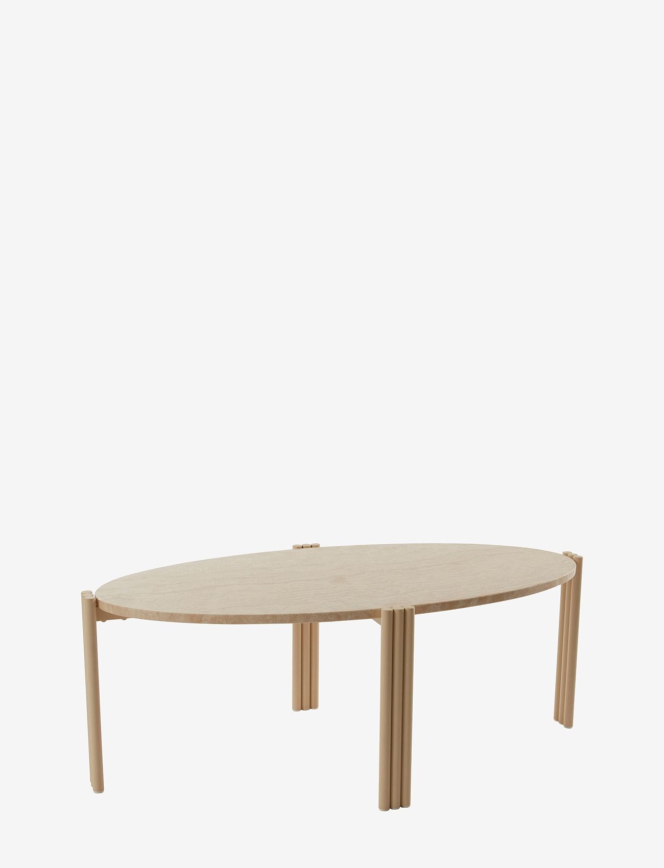 AYTM - TRIBUS oval coffee table - light sand/travertine - 0