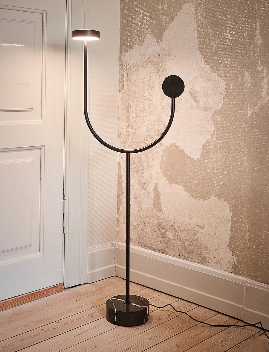 AYTM - GRASIL floor lamp - black/black - 5