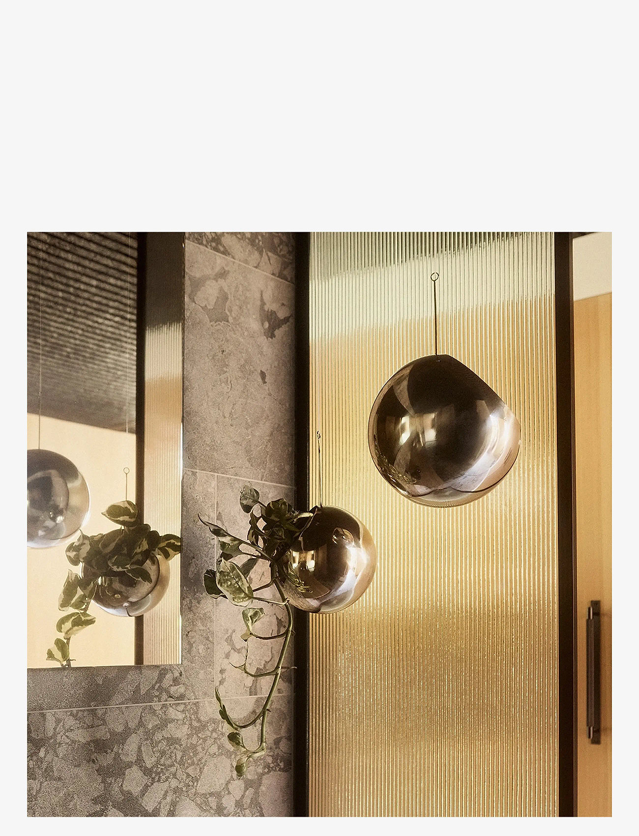 AYTM - GLOBE hanging flowerpot - plöntu pottar - silver - 1